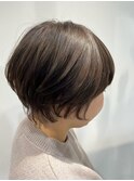 透明感ショートボブ