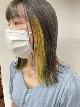 テトラ バイ ネオリーブ 横浜西口店(tetra by neolive) 横浜★イエローケアブリーチ インナーカラー