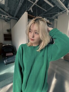 エルム 原宿 表参道(yelm) ★くびレイヤーエモージュイメチェンハッシュカットフルバング