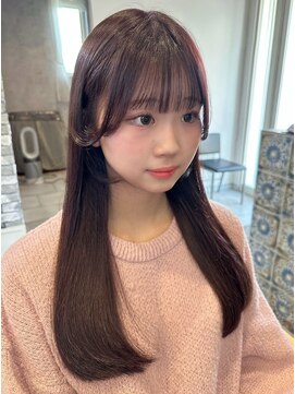 プリームヘアーホワイト(Pleame hair WHITE) ピンクカラー