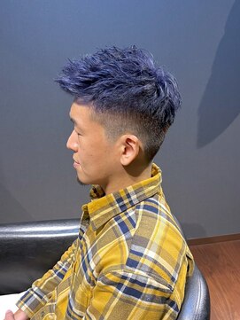 ビーダンディー(Bee dandy) ビジネスベリーショート ブリーチオンカラー ブルーバイオレット