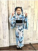 ゆかたの着付けとヘアセットは岡山表町のヘアースペースムーンへ