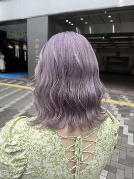 ヴァイス 新宿店(VAICE) ペールラベンダーカラー×韓国風ウェーブ