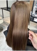 20代30代40代髪質改善ココアブラウン感ストレート透明感赤み消し