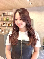 ヘイリー(HAILEY)&nbsp;秋色暖色カラー20代30代40代美髪ミディアムくびレイヤー