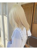 外国人風ブロンドヘア
