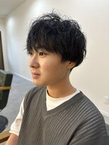 ガゼボ(Gazebo) ネイビーツーブロックマッシュ
