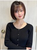 似合わせ ショート ボブ 30代 40代 小顔 新宿 ひし形 前上がり