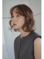 タス(tas)&nbsp;ニュアンスパーマボブ　似合わせカット顔周りカット