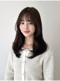 レイヤーカット韓国ヘア