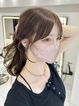 ラルム 新宿(LARME SHINJUKU) 韓国ミディアムレイヤー×くびれヘア×顔まわりレイヤー×西新宿