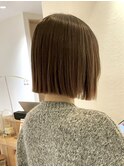縮毛矯正でつくる切りっぱなしボブ