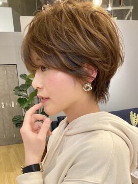 ビューブルー 亀戸錦糸町(VIEW BLUE) 【ショートボブ】黒髪カタログ/オリーブグレー/小顔に見せるヘア