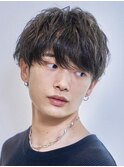 サーフカール/刈り上げセンターパート/波巻きツイストスパイラル