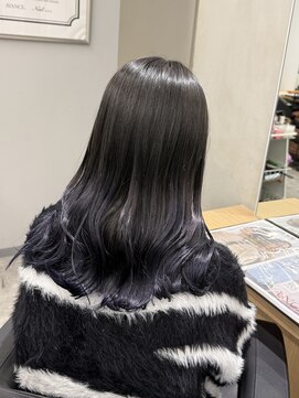 アヴァンス 京橋店(AVANCE) 着物ヘア/ダークアッシュ/ミディアムレイヤーカット/京橋