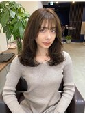 ラテベージュ×レイヤーカット