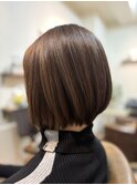 大人のシンプルボブ