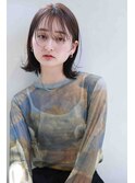 ボブミルクティーブロンドダークブルーワンホンレイヤー30代40代