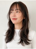 ロング ニュアンスレイヤー 透明感ブラウン 表参道