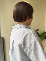 ヒントステーション(HINTSTATION)&nbsp;〈浅草 半個室〉アッシュベージュ×前上がりボブ