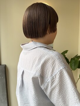 ヒントステーション(HINTSTATION) 〈浅草 半個室〉アッシュベージュ×前上がりボブ