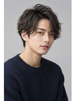 メンズチャチャブランアミー(MEN's chachaBlanc Amie)&nbsp;ゆるく流れるニュアンス前下がりショート