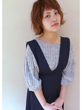 ヘアーサロンコモレビ(hair salon komorebi) 【komorebi】外ハネショートボブ