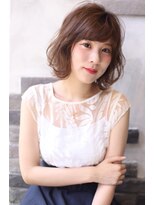 アルモヘアヴォーグ 静岡(ALMO hair VOGUE)&nbsp;【ALMO】ヌディーベージュのゆる巻きボブ