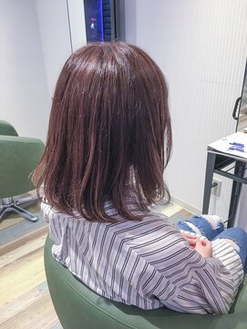 ヘアースパリゾート リアン 燕三条店(Lien) ピンクブラウン_内巻きボブ