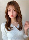 モテ髪/大人かわいい/カーキベージュ/韓国ヘア