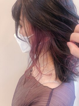 デイリリーバイアメリア 川西店(daylily by Ameria) ミディ×イヤリングカラー→白井　涼貴