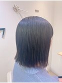 サイドバングが可愛い耳掛け 切りっぱなしボブ