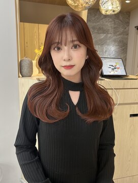 ボタン テンジン(VOTAN tenjin) ワインレッド/艶髪/顔周りカット/天神韓国ヘア/福岡