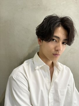 エース (ACE) ACE横浜　ニュアンスショートパーマ×ブルーブラック