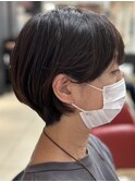 大人可愛い耳かけショートグラデーション/30代40代50代/春日部