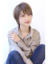 オーロ 千里山店(ORO)&nbsp;20代30代40代50代美髪ピンクブラウン切りっぱなしボブショート