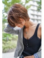 ギークス(GEEKS)&nbsp;【GEEKS渋谷】中性的/ハンサムショート/春カラー/20代30代/小顔