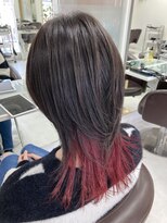 ヘアバイプルーヴ(Hair by PROVE)&nbsp;ウルフカット＆ワインレッド