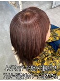 ノンジアミンカラーで叶う白髪染めのピンクブラウン