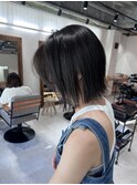 【ADORE横浜】切りっぱなしボブ×地毛風カラー