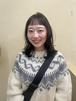 スニュウ(snuw)&nbsp;【snuw mina】レイヤーカット/オン眉カット/透明感カラー/