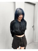 blue design/青 グラデーション ポイントカラー