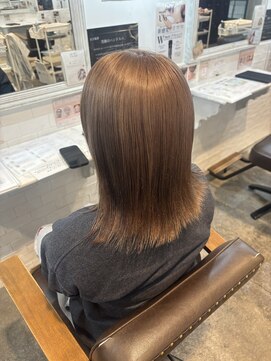 チャンプ 高の原店(Champ) ミルクティーカラー×ボブ