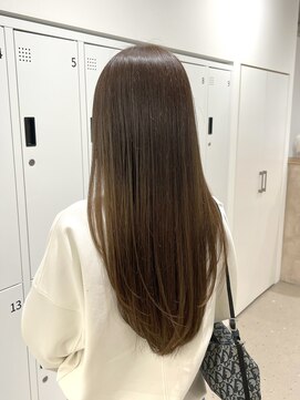 ノウハウ キョウト(KNOWHOW kyoto) レイヤーカット/柔らかいベージュカラー