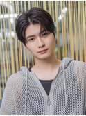 小久保styleフェザーパーマフェザーショートグレーエンドカラー