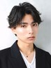 【SNSで話題】骨格矯正メンズカット+フェザーパーマ（銀座/メンズ/毛流れ）