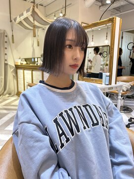 ロンドアベニール 北千住(Lond avenir) 暗めカラー/ボブ顔周り/前髪/レイヤー/髪質改善/縮毛矯正/北千住