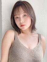 リヤン 表参道(lyann)&nbsp;暗めカラーデザインカラーフェイスフレーミング外ハネボブa