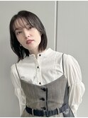 切りっぱなしボブ