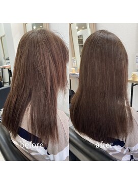 エルプラスヘアー 平尾店(L+hair) 20代30代40代髪質改善トリートメント艶感ストレート透明感ロング